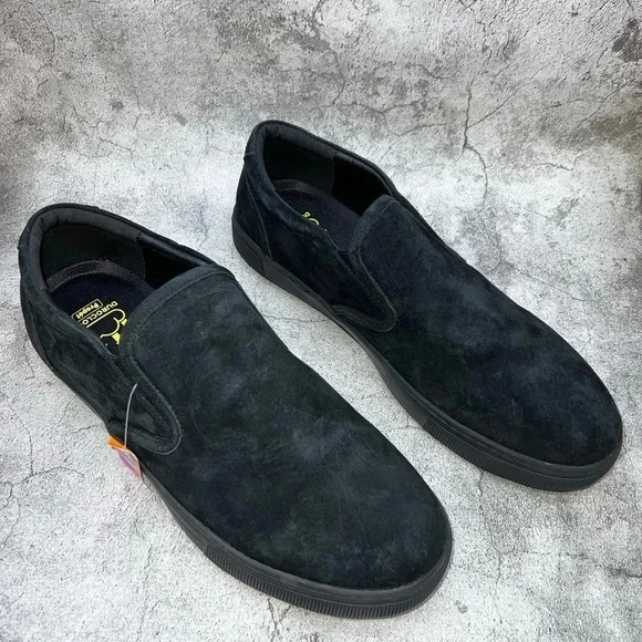 R2.6-1. PROPET‎ KIP MEN’S SUEDE SLIP ON CASUAL DUROCLOUD SHOES BLACK SIZE 13W(E) - Picture 1 of 13